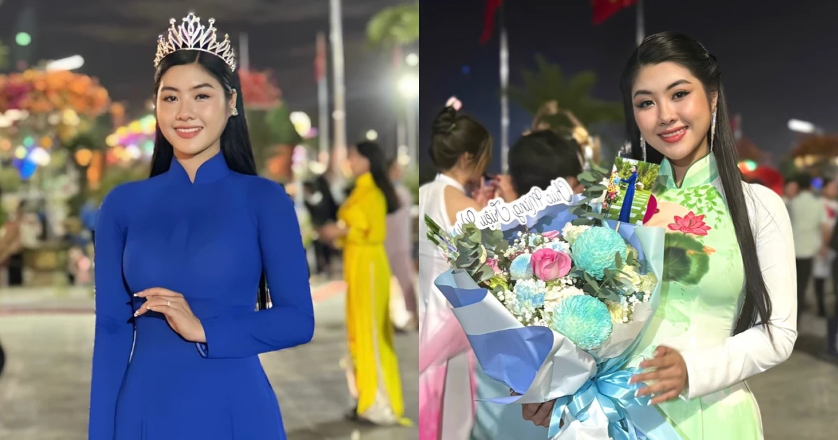 Nữ sinh Sư phạm xinh xỉu giành ngôi Hoa khôi Sắc Hoa Bên Dòng Sa Giang, visual chuẩn không cần chỉnh! ✨