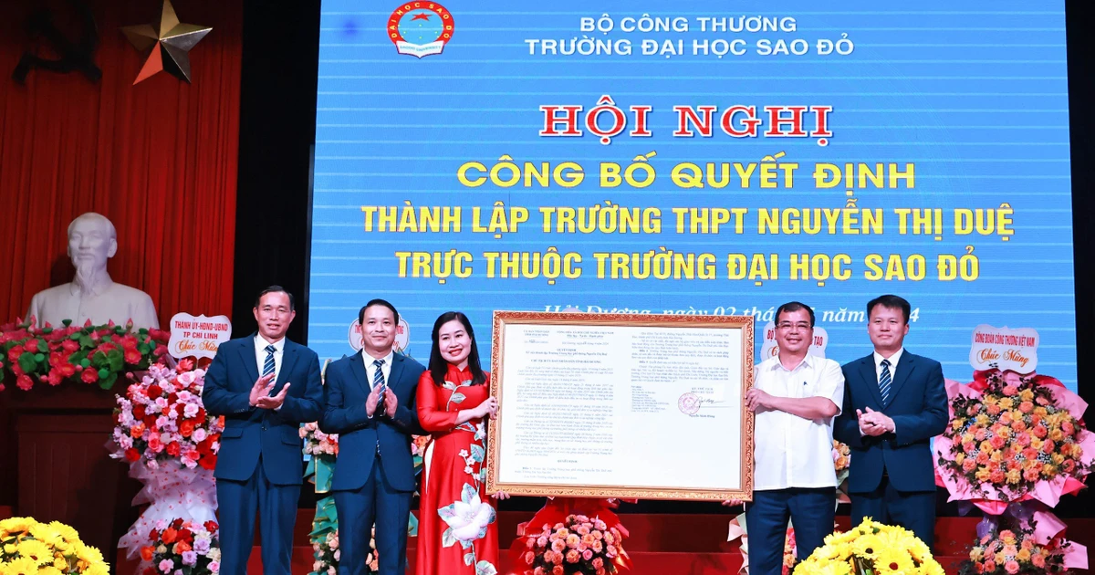 Trường THPT Nguyễn Thị Duệ chính thức ra đời, trực thuộc ĐH Sao Đỏ luôn ✨