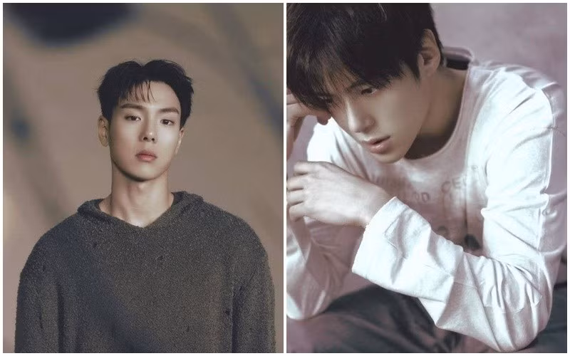 Bộ đôi 'baby blue' của Monsta X visual đỉnh chóa làm MXH 'đứng ngồi không yên'
