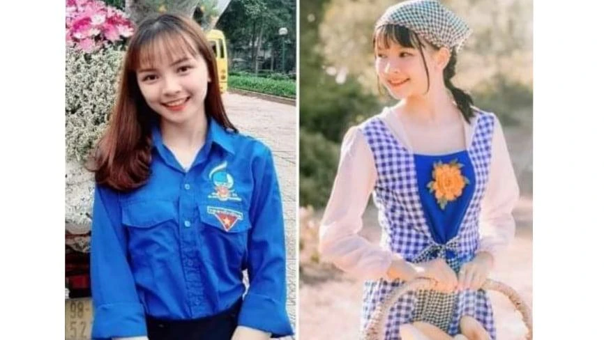 Mê mẩn nét ngây thơ của nữ sinh 2k2 trong bộ đồng phục xanh Đoàn