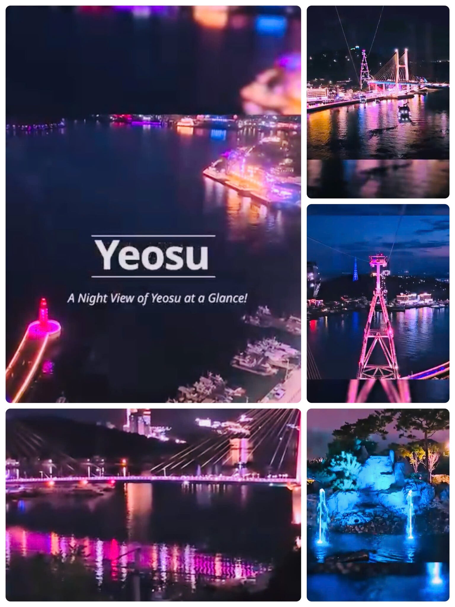 Yeosu về đêm - Nơi ánh đèn lấp lánh như chốn thần tiên ✨