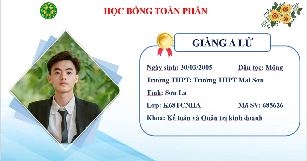 Giàng A Lử: Học viện Nông nghiệp Việt Nam thắp sáng ước mơ về phục vụ quê hương ✨
