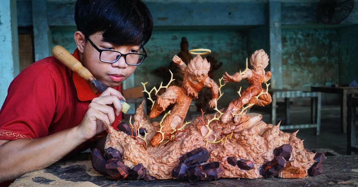Anh chàng 9X biến khúc gỗ thành tác phẩm nghệ thuật siêu xịn ✨