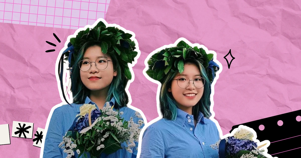 Nữ sinh tóc xanh USTH đỗ học bổng thạc sĩ toàn phần châu Âu, sắp vi vu khắp 3 nước ✨
