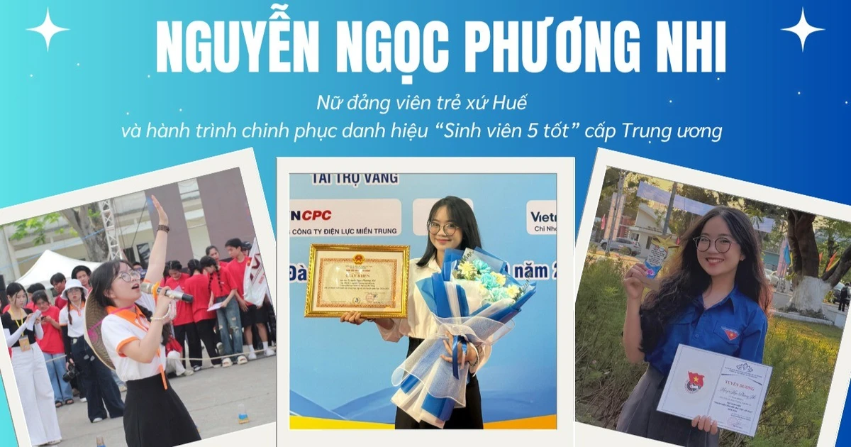 Nữ đảng viên trẻ xứ Huế và hành trình chinh phục danh hiệu 'Sinh viên 5 tốt' cấp Trung ương