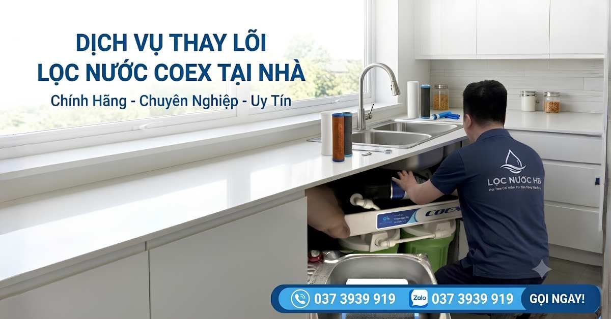 Thay lõi lọc nước COEX tại Hà Nội - Giá chill, chất lượng đỉnh ✨