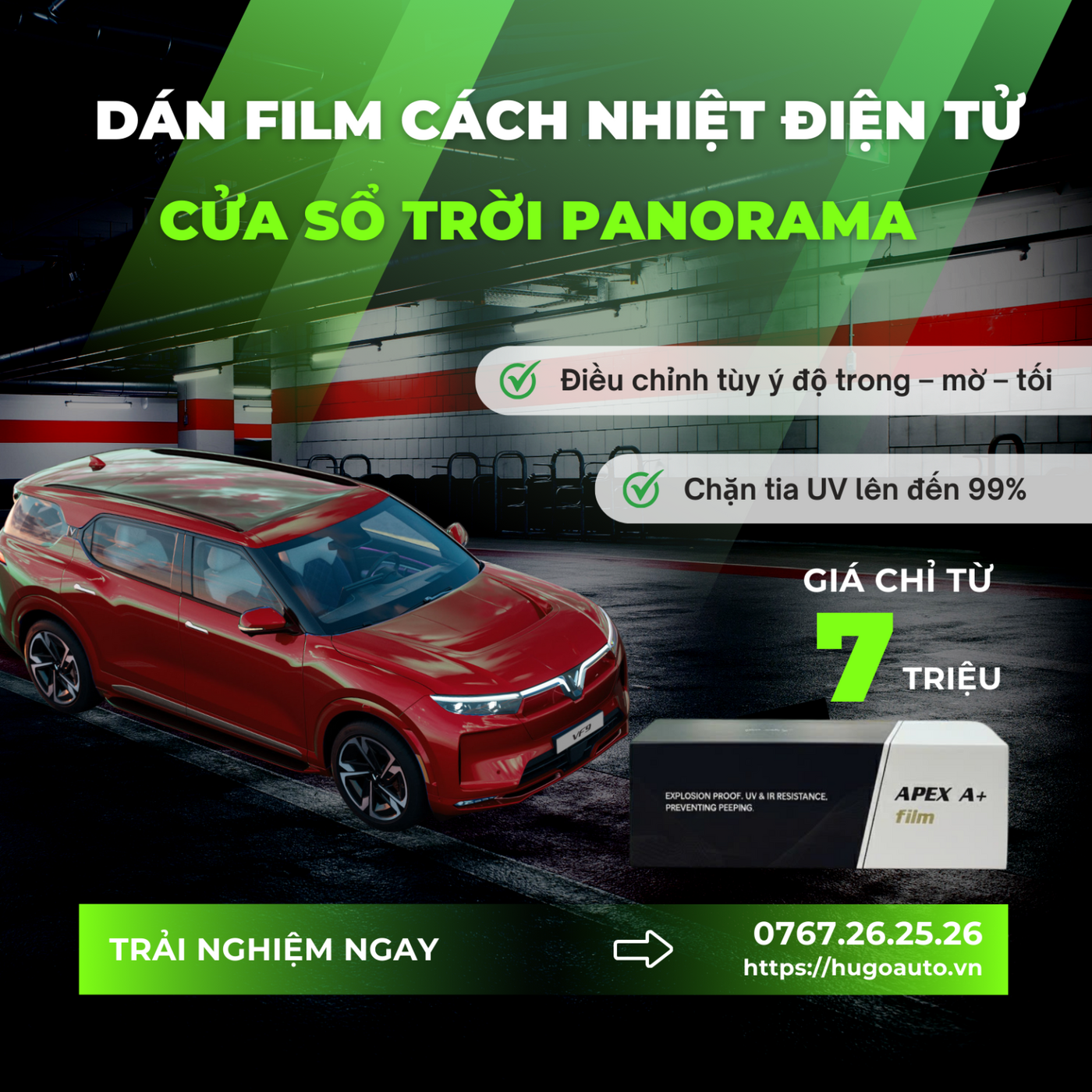 Kính Tối Màu Hay Trong Suốt? Giải Pháp "Biến Hình" Kính Xe Hơi Trong 1 Giây