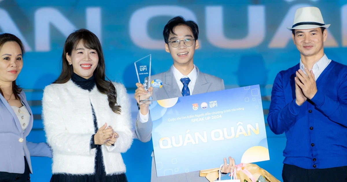 Nam sinh Đại học Sư phạm Nghệ thuật Trung ương xuất sắc giành ngôi vị Quán quân Speak Up 2024