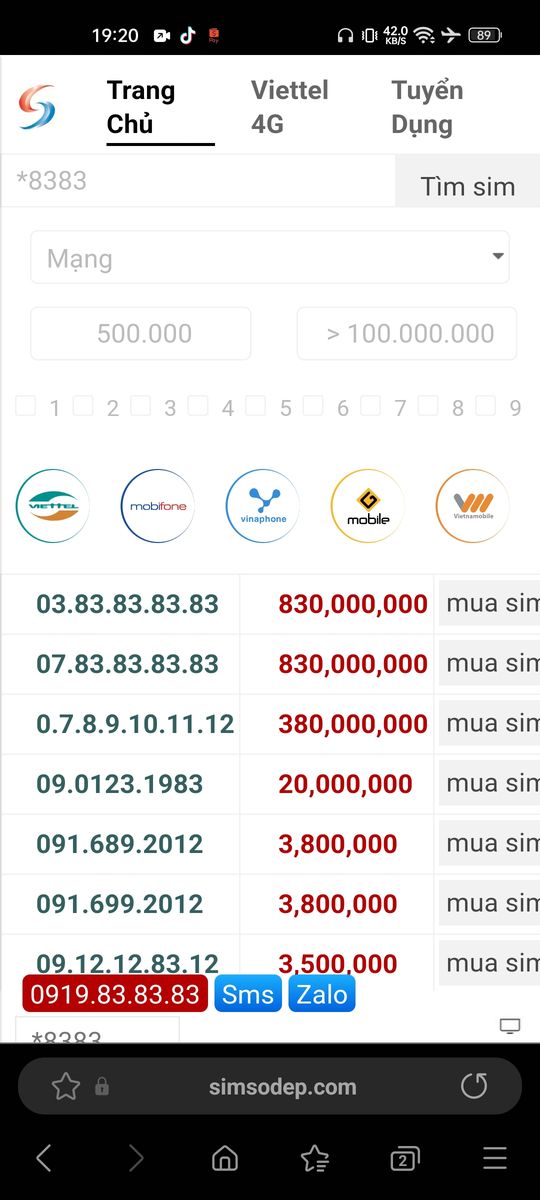 Trang simsodep.com có uy tín không? Review thật từ anh em đi trước