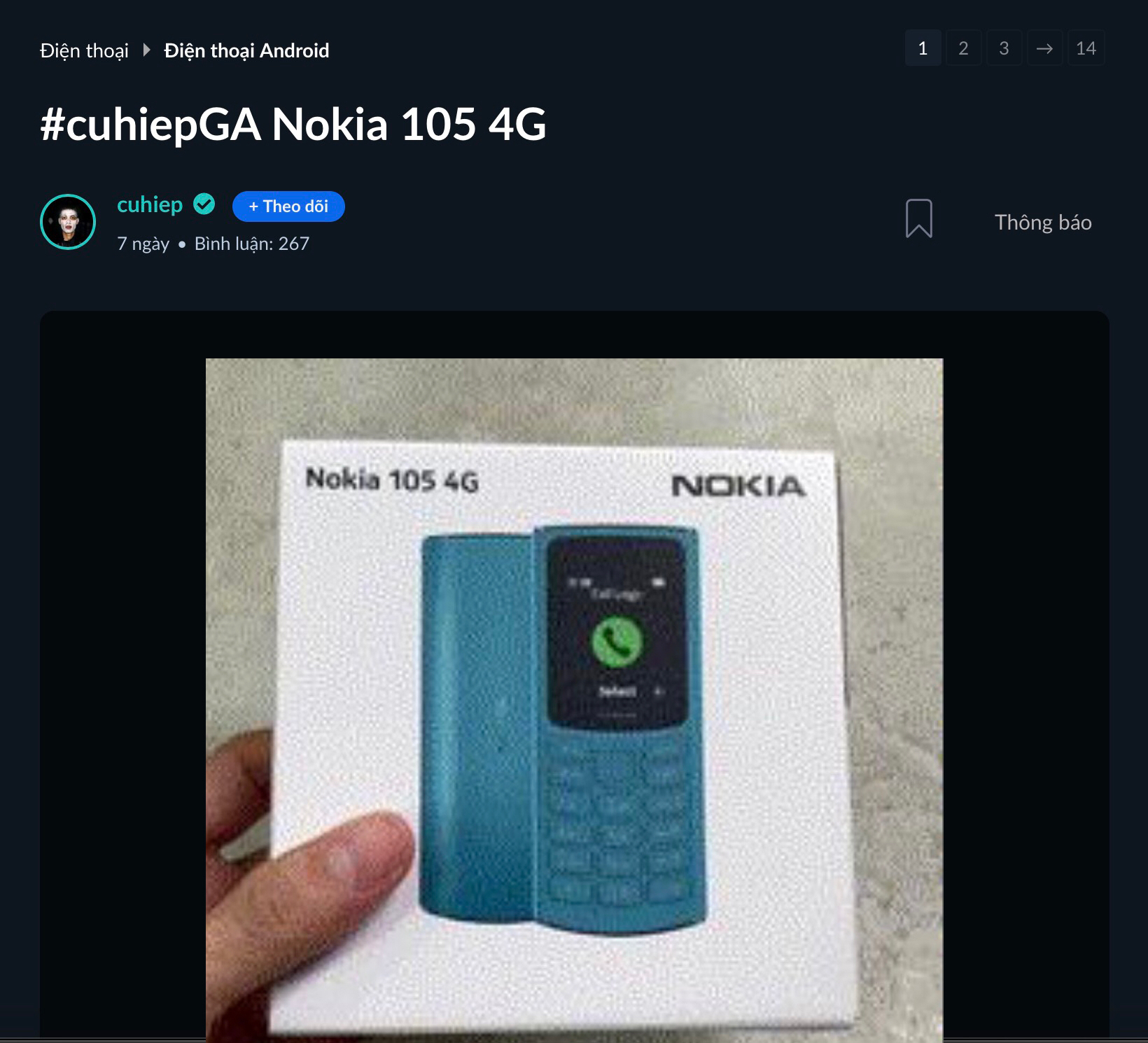 Ôi giời ơi! Cao Cấp & VIP "ẵm" Nokia 105 4G siêu xịn từ Tinh Tế rồi nè!
