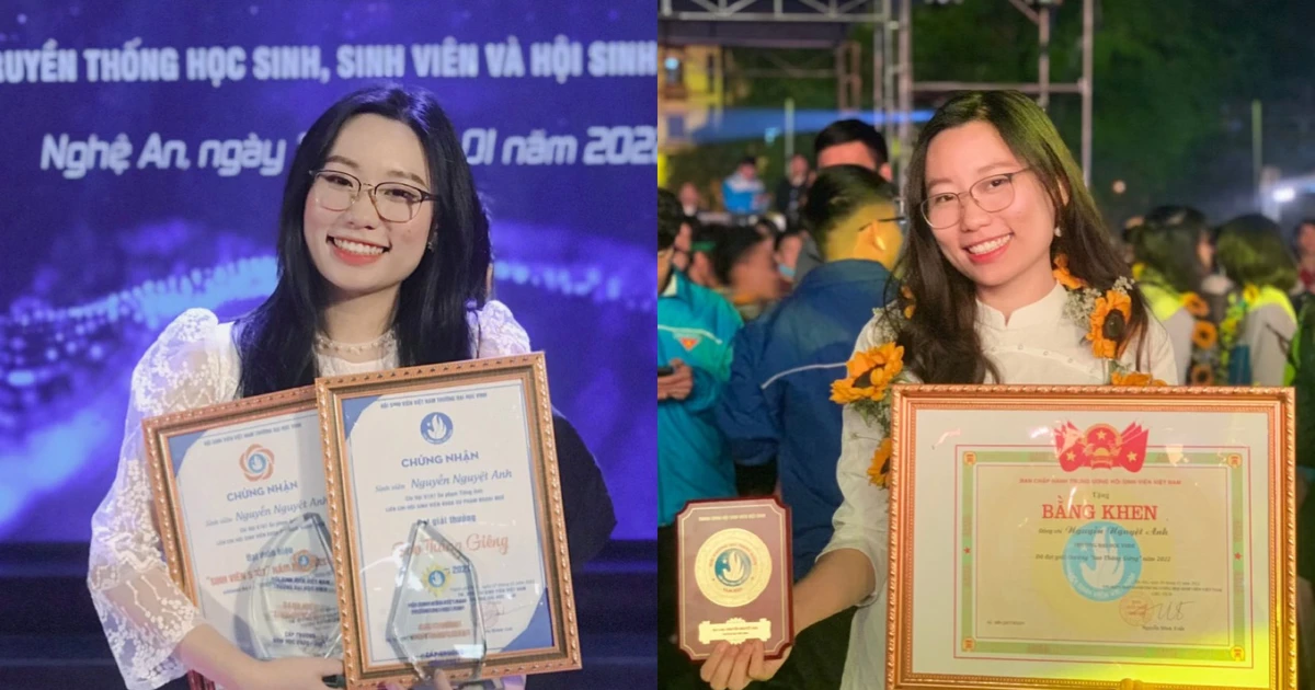 Nữ chủ tịch Hội Sinh viên ĐH Vinh "ẵm trọn" Sao Tháng Giêng cấp TW: Đỉnh thế này ai làm lại!
