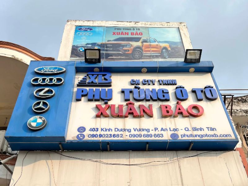 10 cửa hàng phụ tùng ô tô Bình Tân chất lượng cao, đáng tin cậy