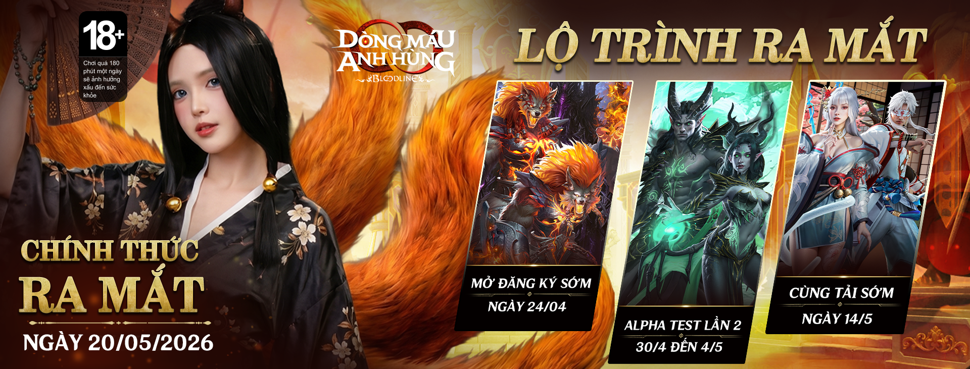 Bloodline: Dòng Máu Anh Hùng chính thức "thả thính" game thủ Việt bằng cả núi quà khủng