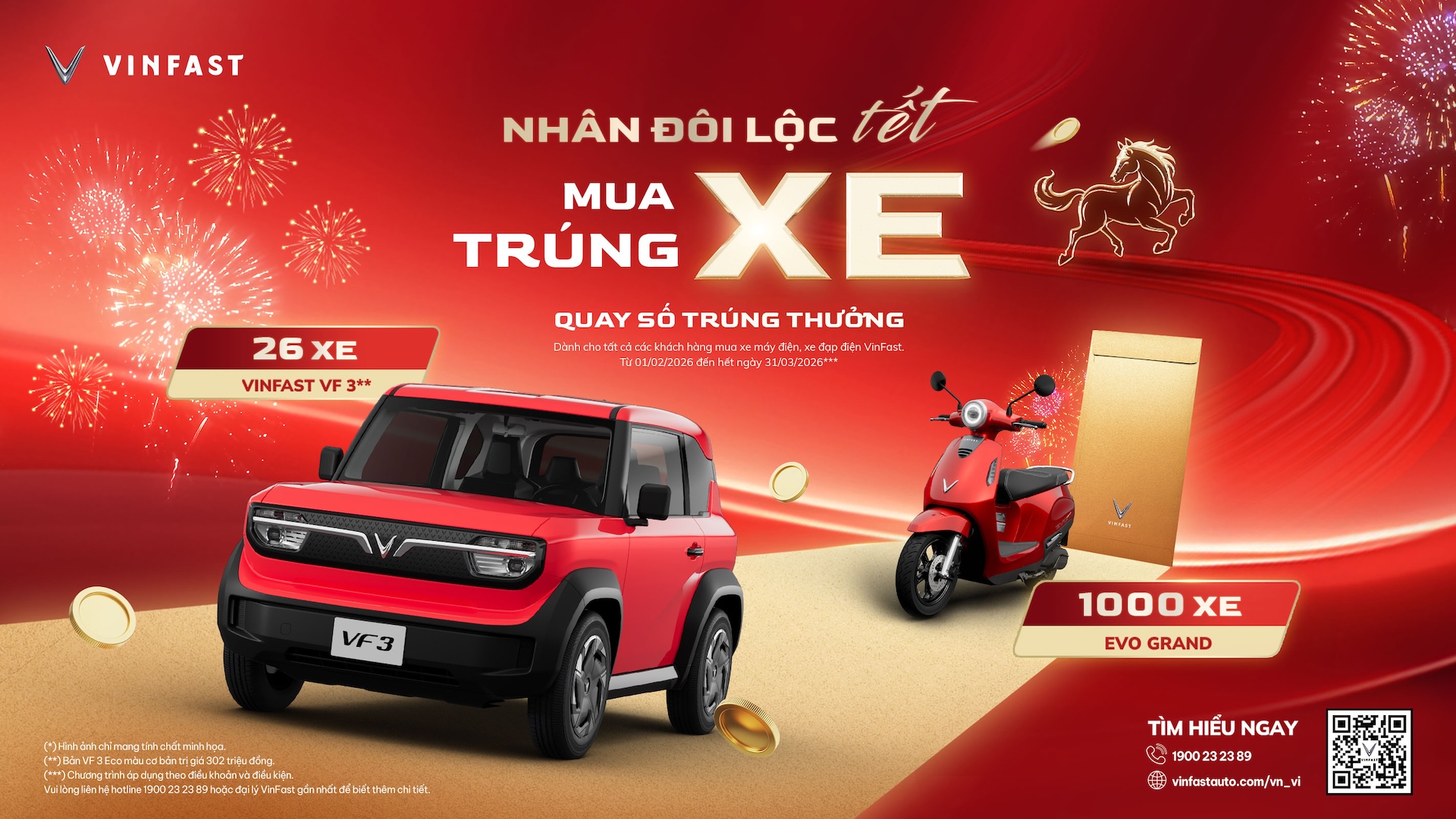 Mua xe máy điện VinFast trúng cả ô tô VF 3, tổng giải hơn 30 tỷ - ai chơi chưa?