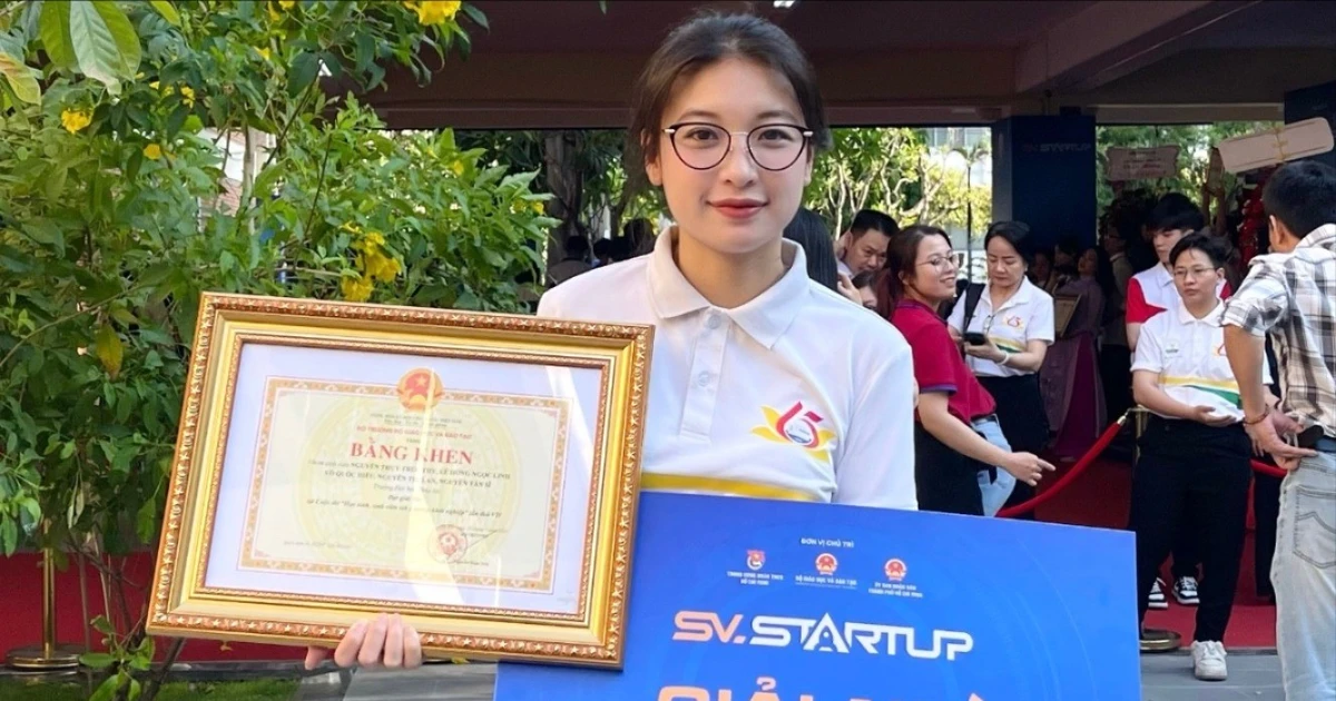 Nữ sinh Thủy lợi rinh "cú đúp" giải Nhất nghiên cứu khoa học và giải Nhì Startup toàn quốc