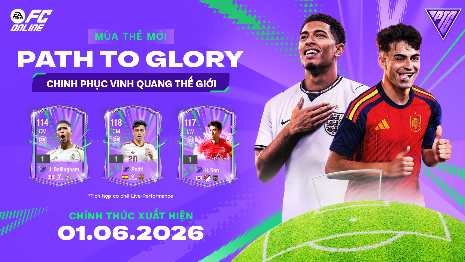 FC Online ra mắt mùa thẻ Path To Glory - Cơ hội sở hữu siêu thẻ tăng chỉ số theo giải đấu thật ⚽